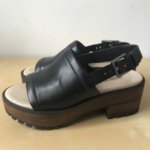 Zara platform clog sandals